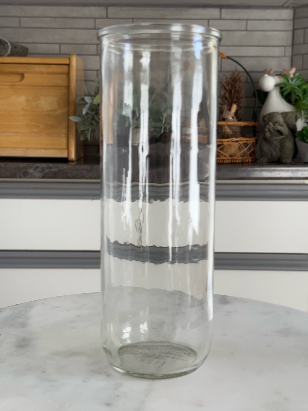 Tradition M.B. Clear Glass Pantry Storage Jar Quebec Canada